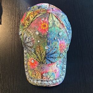 Colorful Floral Baseball Cap 🧢